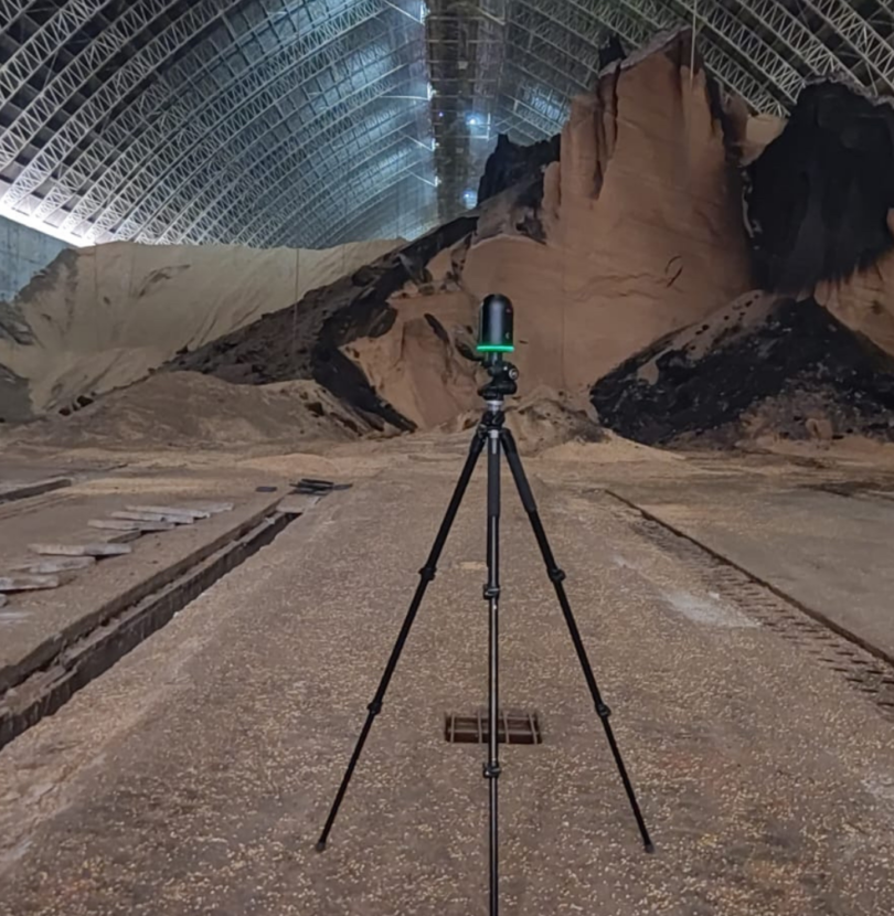 Cálculo automatizado de volume de pilha de grãos com tecnologia 3D
